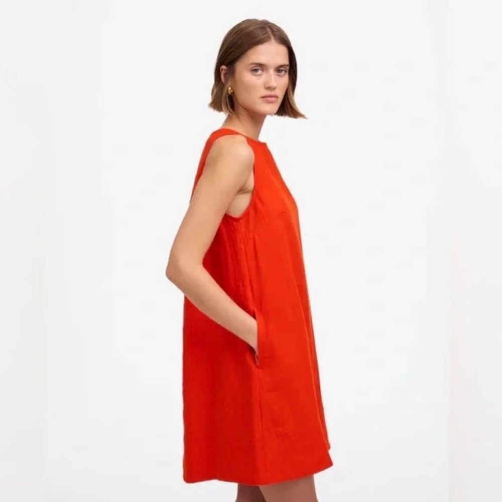 Madewell 100% linen shift dress - Picture 3 of 12